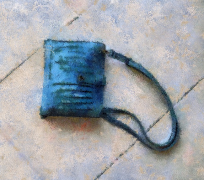 clutch painted with Cezanne preset
